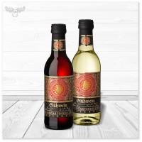 Weihnachts-Glühwein in 0,25l Mini-Flasche: in rot und weiß erhältlich