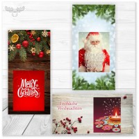 Weihnachtskarten mit Zündhölzern online bestellen