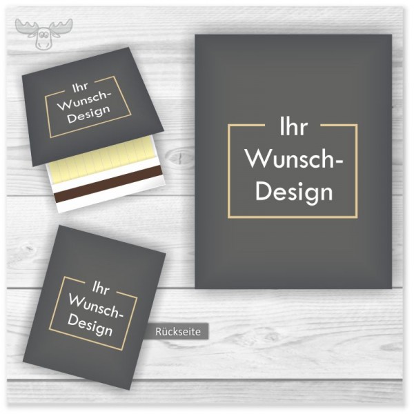 Streichholzbriefchen in Ihrem Design bedrucken lassen