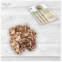 3D Holzpuzzle mechanisch | Flexi-Würfel Holzpuzzle