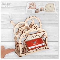 3D Holzpuzzle mechanisch | Visitenkartenschatulle Holzpuzzle kaufen