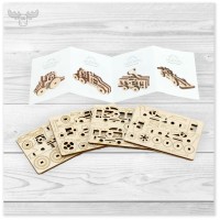 Mini-Holzpuzzle-Set Autos & Fahrzeuge: Traktor, Rennwagen, Dresine und Abschleppwagen