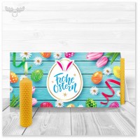 Karte Frohe Ostern mit Kerze