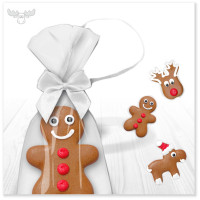 Lustige Lebkuchenfiguren zu Weihnachten