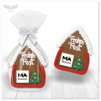Lebkuchen in Hausform mit Zuckerrelief