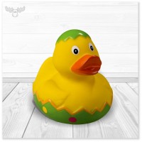 Badeente im Gras - Quietscheente im Grünen
