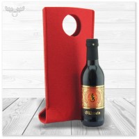Flaschentasche aus Filz mit Mini-Glühwein