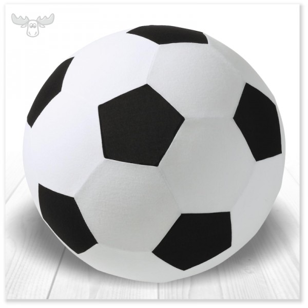 Soft-Touch-Ball im Fußball-Look - 20 cm klein
