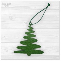 Weihnachtsbaumschmuck Filigran: Elegante Filz-Tanne