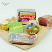 Präsent Brotzeit mit Wurst und Vollkornbrot