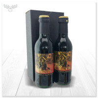 Roter Glühwein in 2 Piccoloflaschen im Geschenkkarton