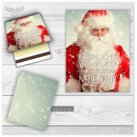 Weihnachtliche Zündhölzer mit Motiv Santa: Fröhliche Weihnachten