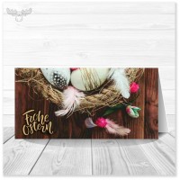 Osterkarte Federleichte Ostern