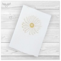 Büttenkarte A6 mit B6-Umschlag - Motiv: Blume