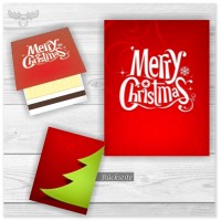 Weihnachtliche Zündhölzer: Merry Christmas
