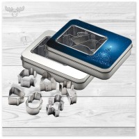 Plätzchen-Ausstecher-Set in Metallbox mit oder ohne Druck online kaufen