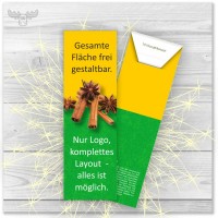 Wunderkerzen - personalisiert mit Firmen-Logo und eigenem Motiv